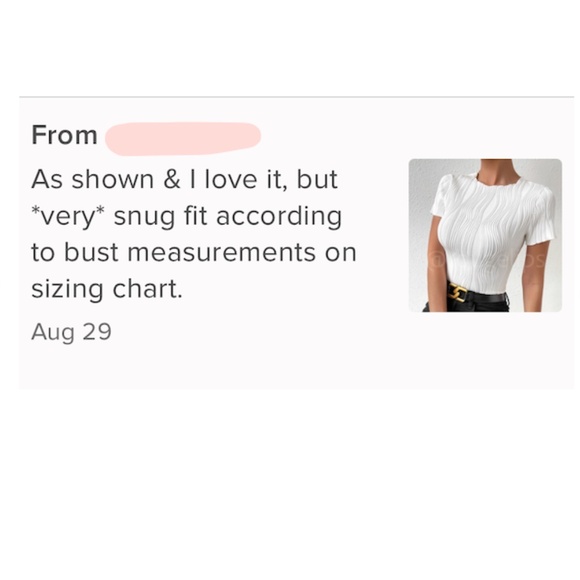 Textured White Short Sleeve Fitted Tee Shirt Top - Picture 10 of 10